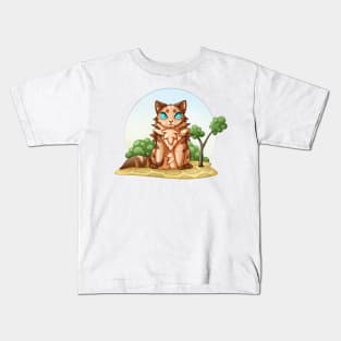 Sand cat Kids T-Shirt